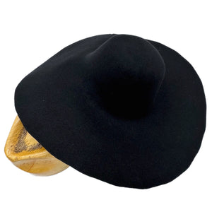 180g Fur Felt Black Capelines High-Quality Smooth Finish  for Hat Making