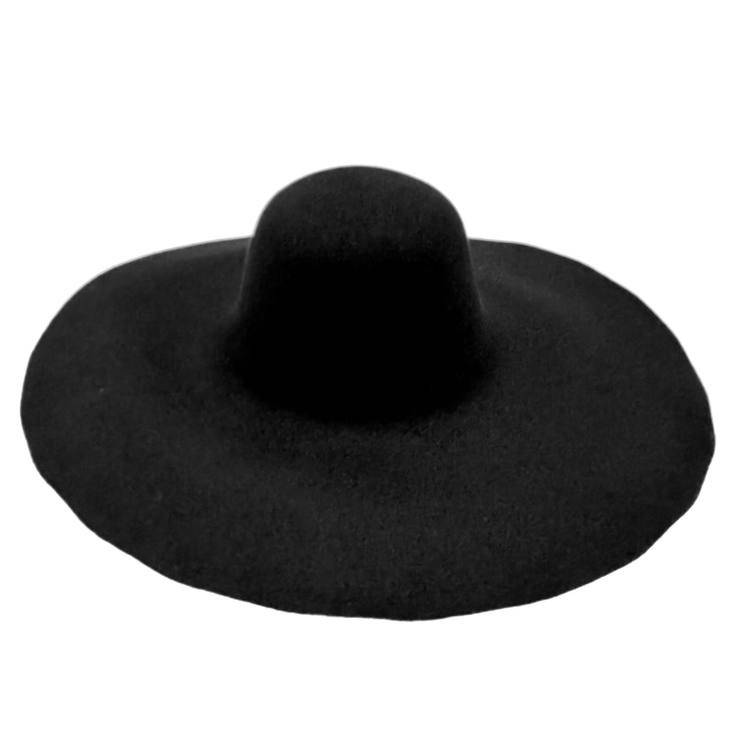180g Fur Felt Black Capelines High-Quality Smooth Finish  for Hat Making