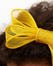 Load image into Gallery viewer, Yellow Fascinator for Women Cocktail Wedding Tea Party Church Hat