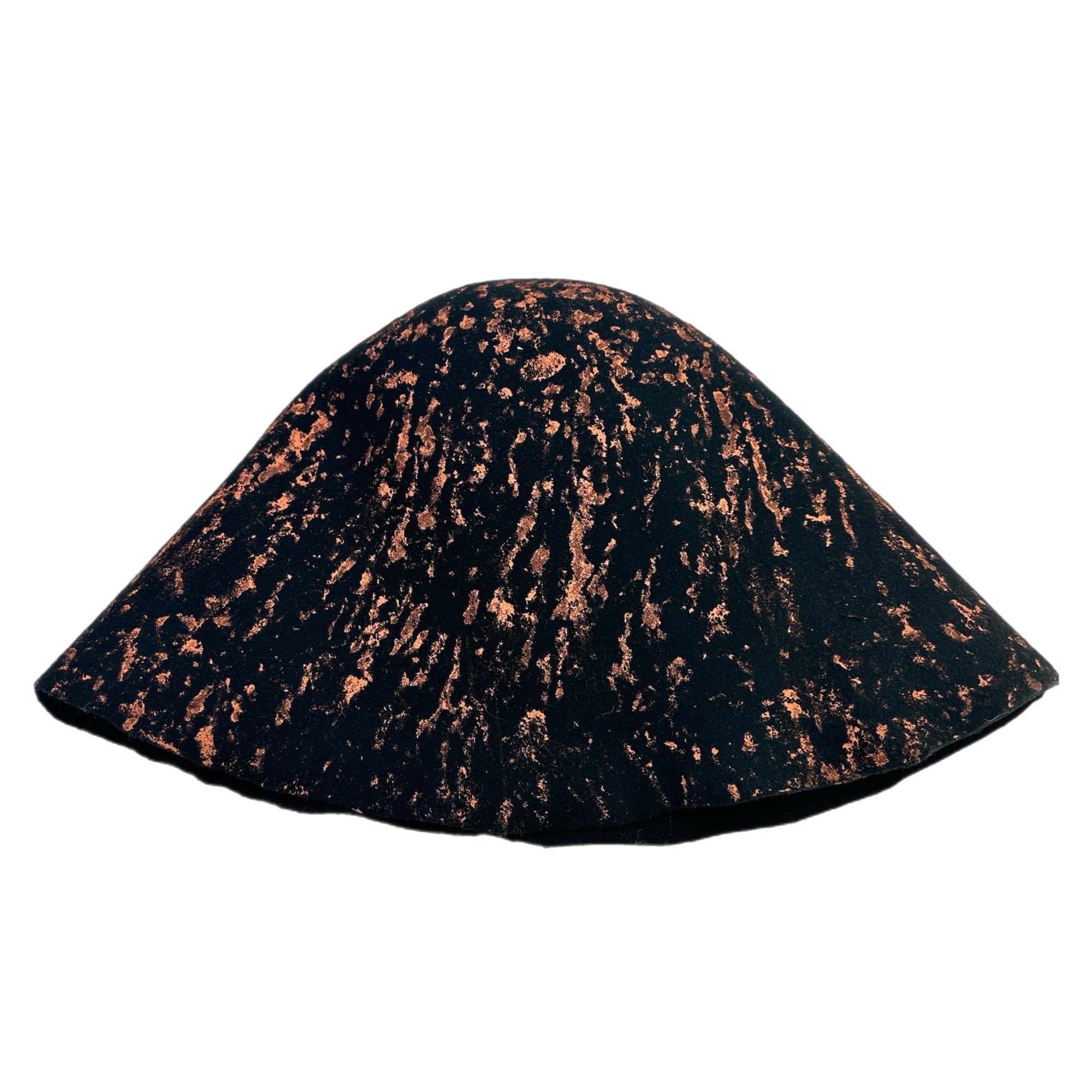 Felt Hat Bodies with Metallic Splash for Hat Making