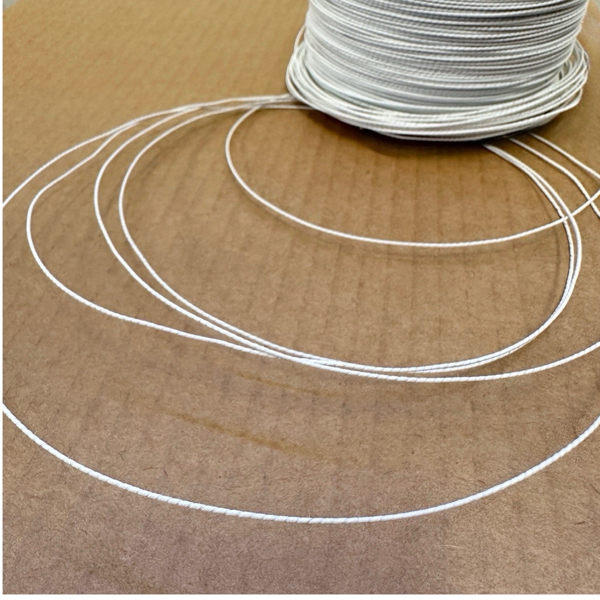 Thin Flexible Cotton-Covered Millinery Wire for Millinery Crafting and Floral Design 1 meter x 0.44mm