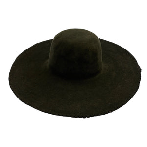 Fur Felt Capeline High-Quality Brown Double-Side Suede Finish