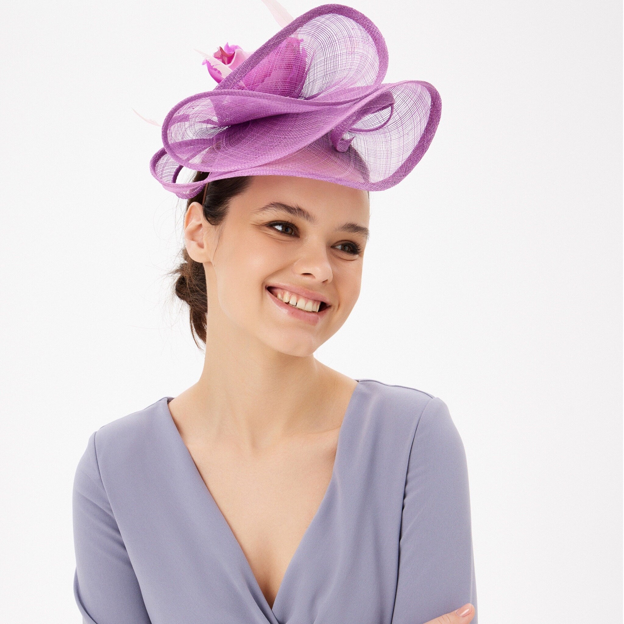 Fascinator Headband Wedding Tea Party Cocktail Hat - Divahats boutique