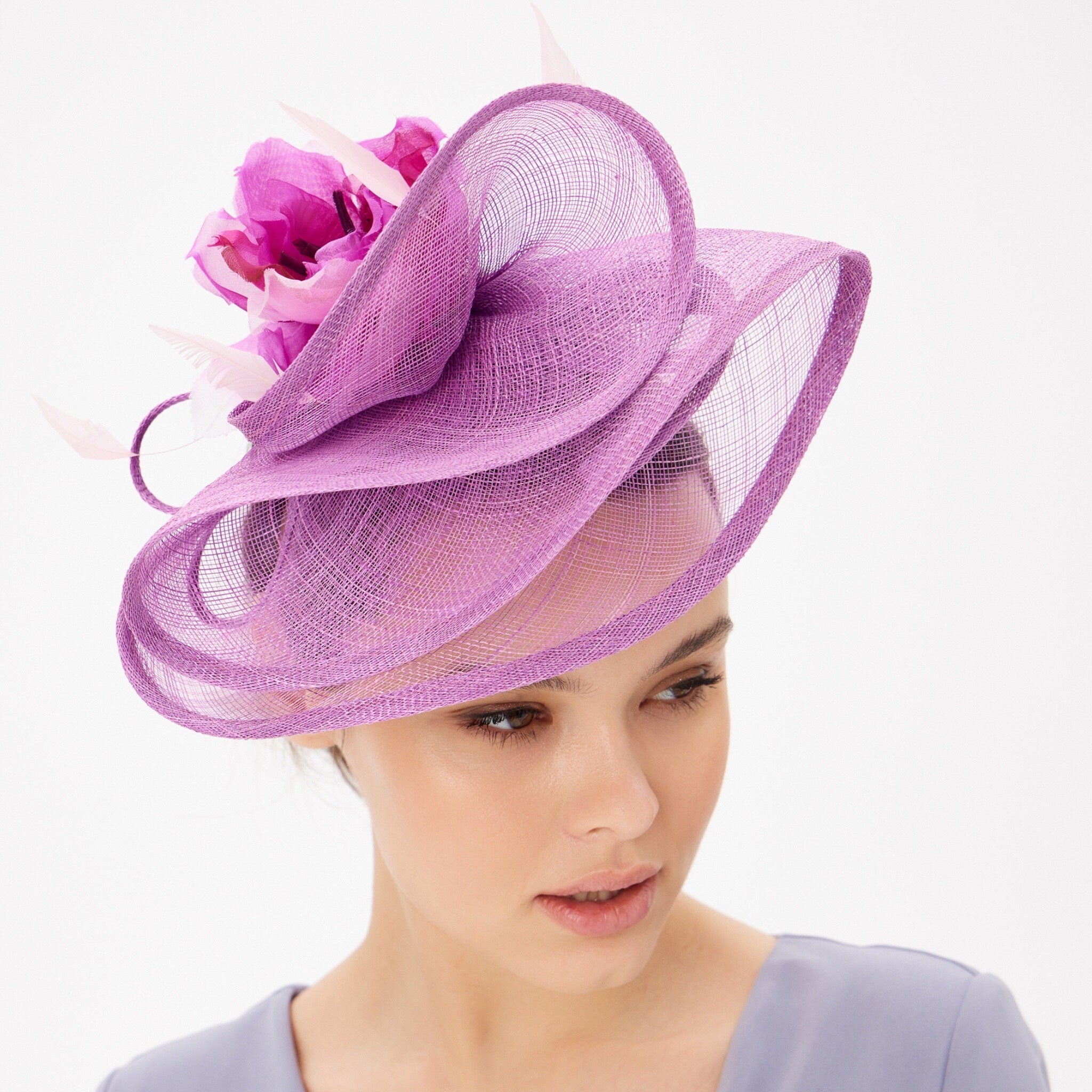 Fascinator Headband Wedding Tea Party Cocktail Hat - Divahats boutique