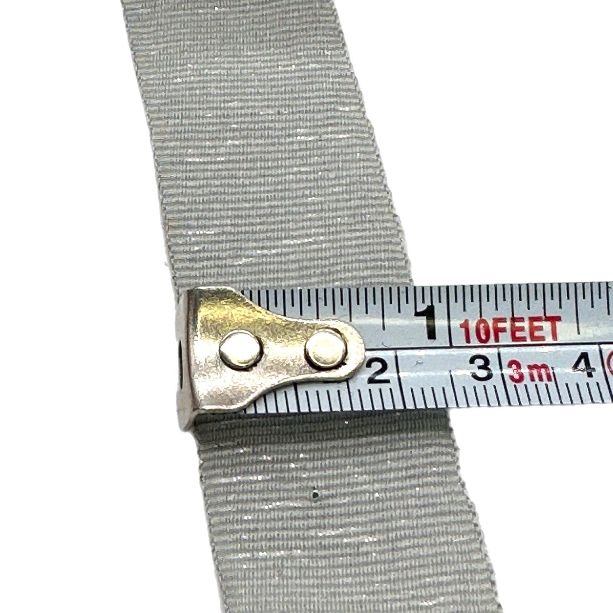 1 inch Lurex Grosgrain Ribbon for Hat Making and Millinery - 1yard (0,914 m)