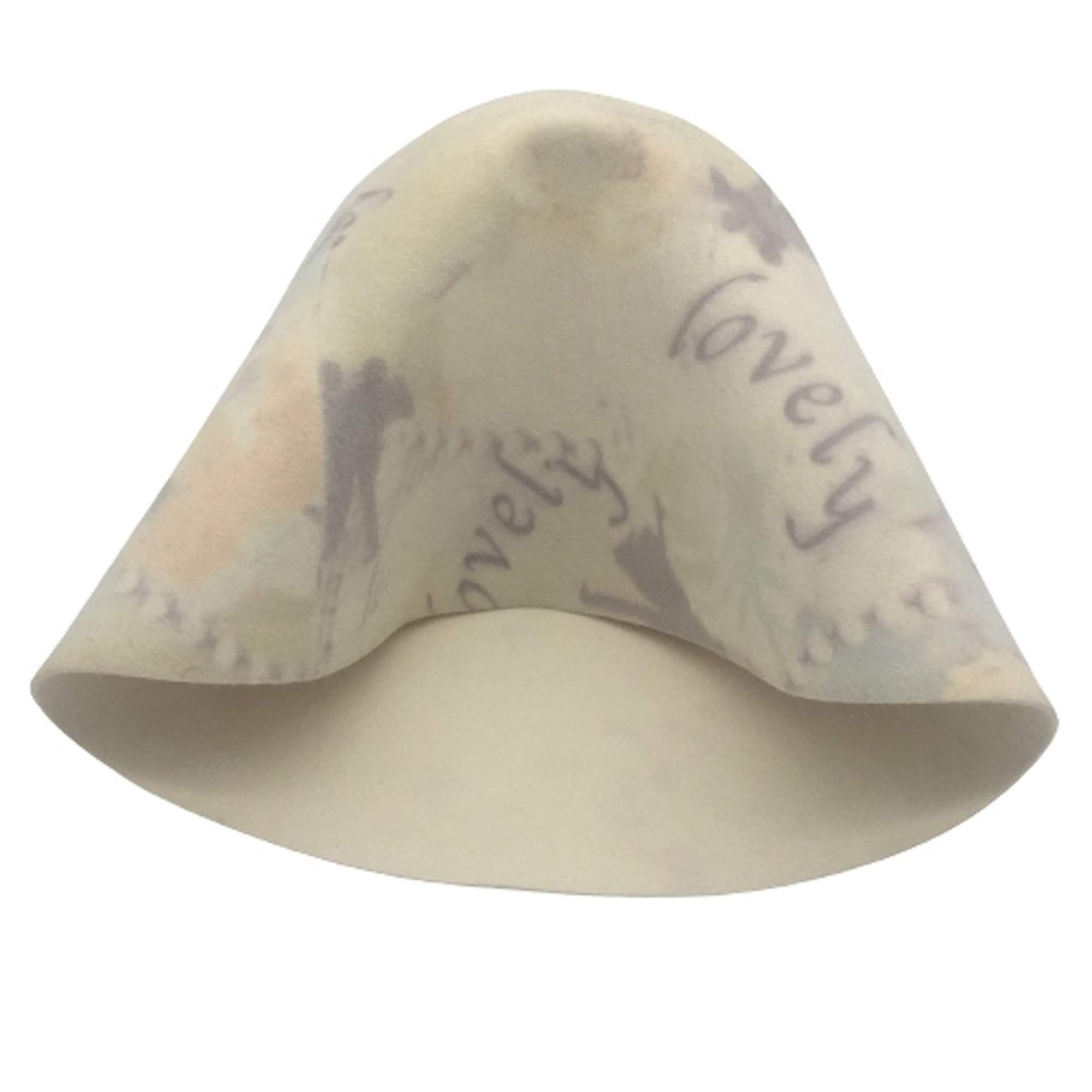 Fur Felt Cones High-Quality White Print Hood Plane Finish - DivaHats Boutique
