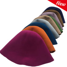 Load image into Gallery viewer, Wool Felt Cone Hat Bodies